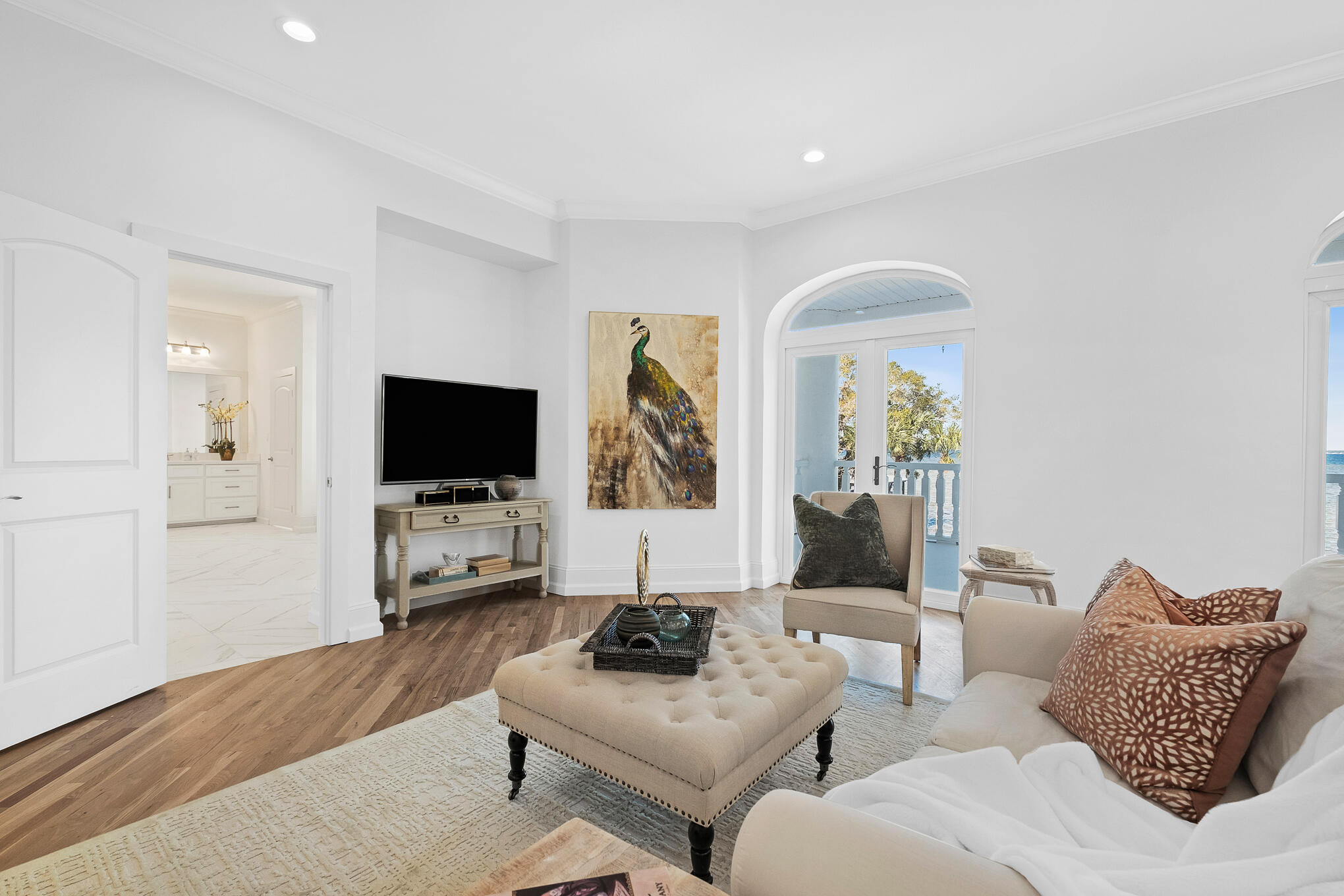 4105 Indian Trail Destin, FL 32541 - Photo 31 of 70 a living room with furniture and a flat screen tv