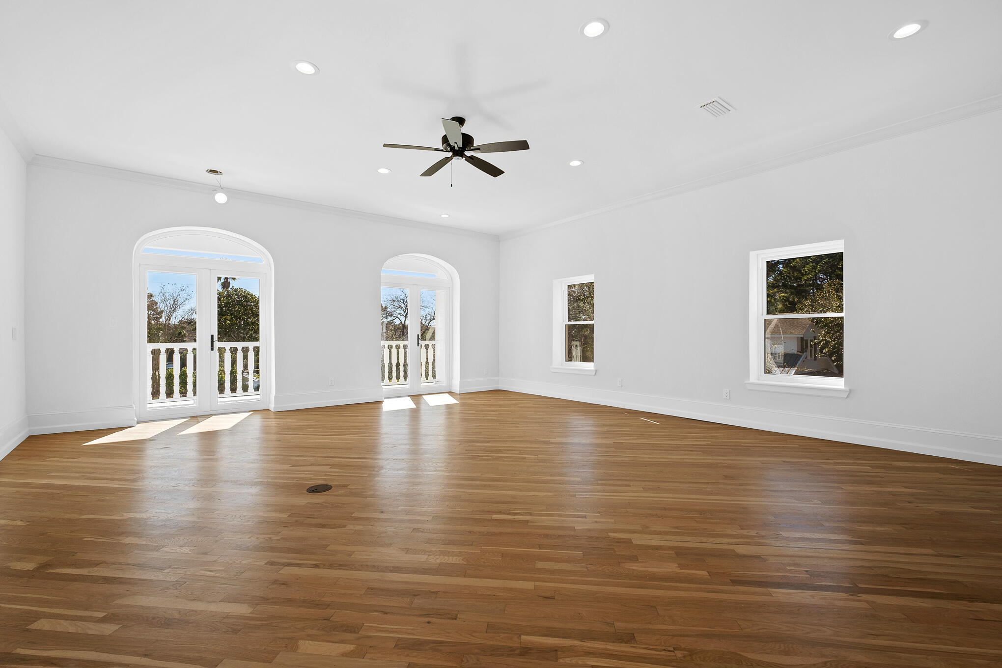 4105 Indian Trail Destin, FL 32541 - Photo 42 of 70 a view of empty room with wooden floor and fan