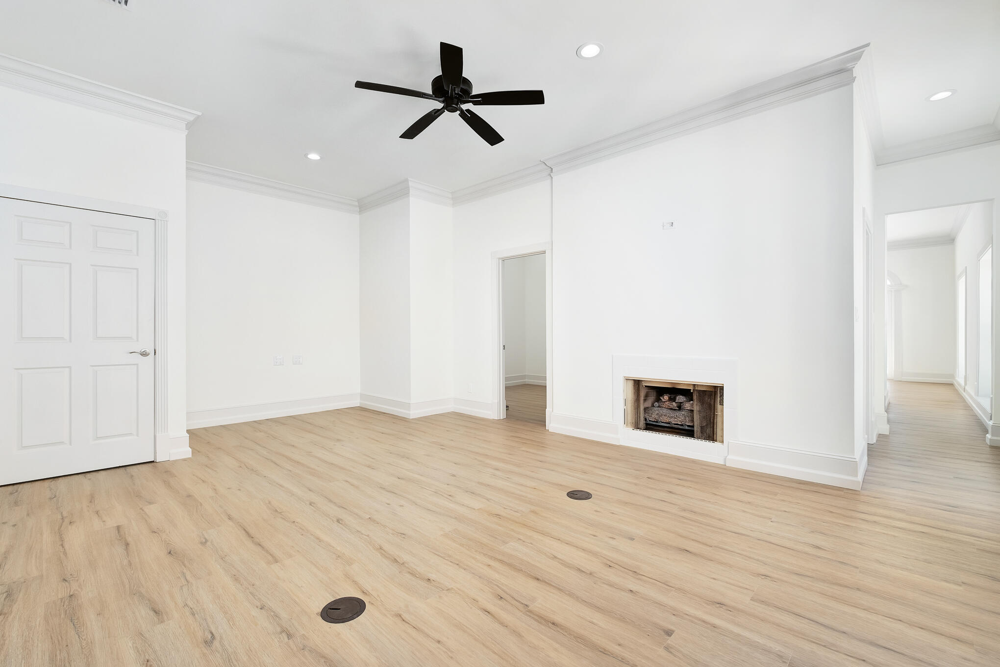 4105 Indian Trail Destin, FL 32541 - Photo 60 of 70 a view of empty room with wooden floor and fan