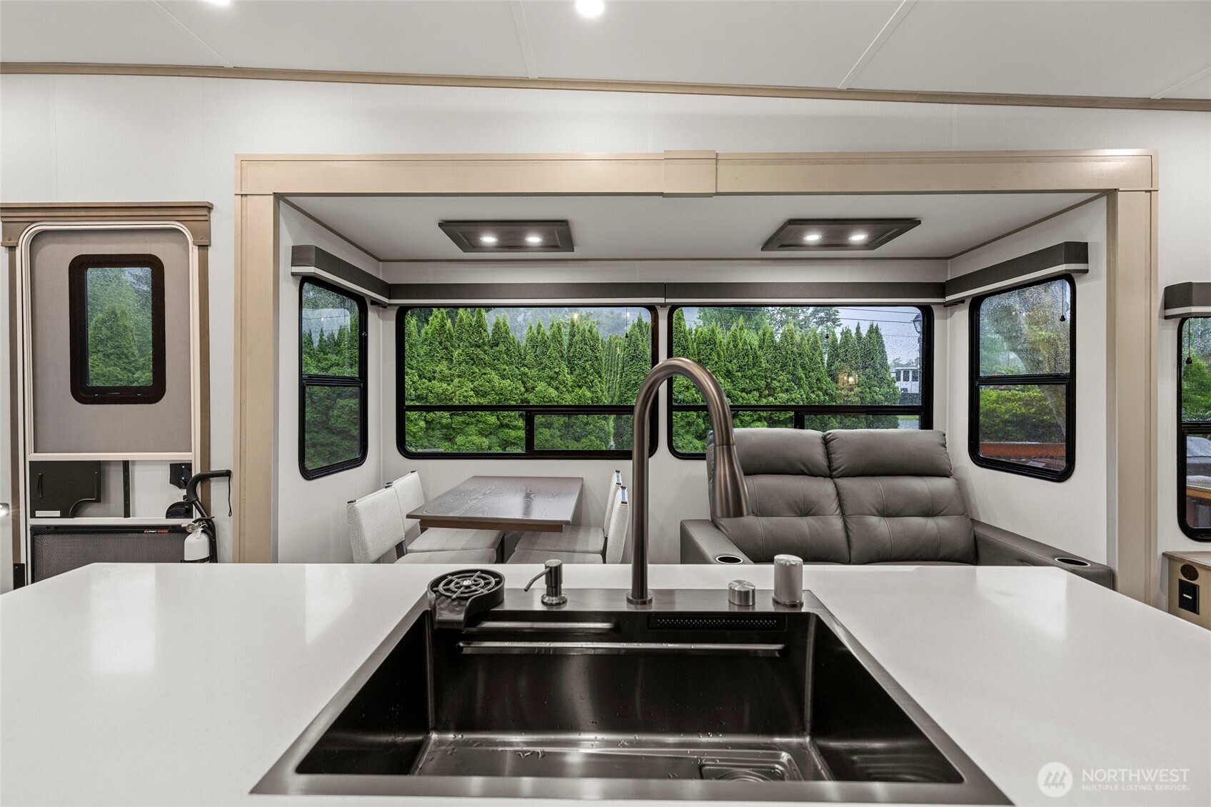 23801 Cove Road Sedro-Woolley, WA 98284 - Photo 18 of 34 a kitchen with a sink and large window