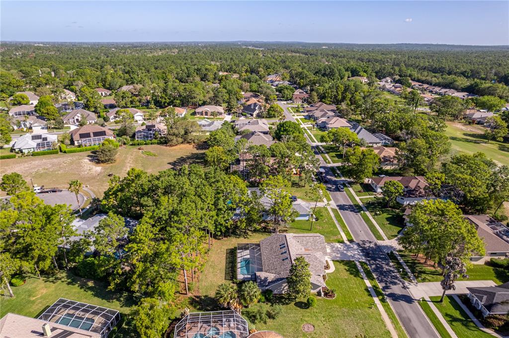 15031 Surrey Bend Spring Hill, FL 34609 - Photo 63 of 77 an aerial view of residential houses with outdoor space and trees