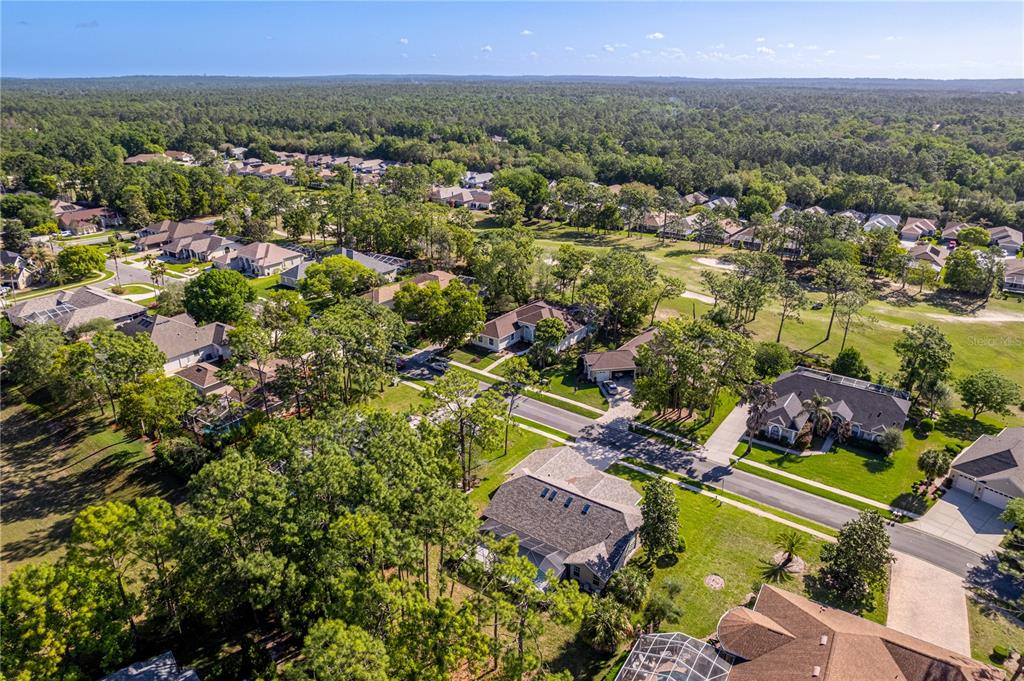 15031 Surrey Bend Spring Hill, FL 34609 - Photo 67 of 77 an aerial view of residential houses with outdoor space and trees