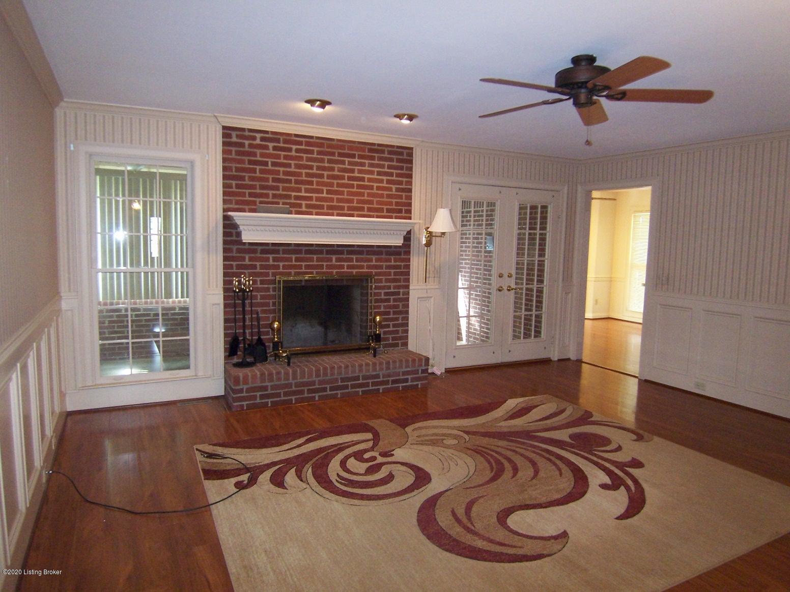 319 Manton Road Bardstown, KY 40004 - Photo 3 of 35 Family Room with hardwood floors & wood burning fireplace