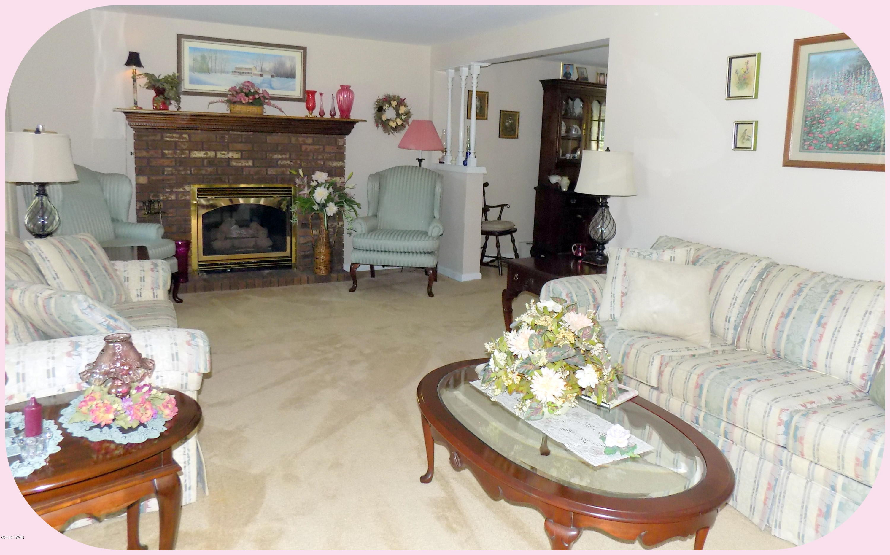 125 Timber Ridge Drive Newfoundland, PA 18445 - Photo 4 of 80 Living Room w/Gas Fireplace !