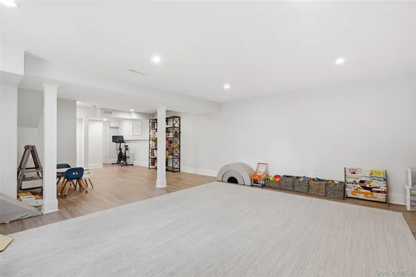 wooden floor with workspace