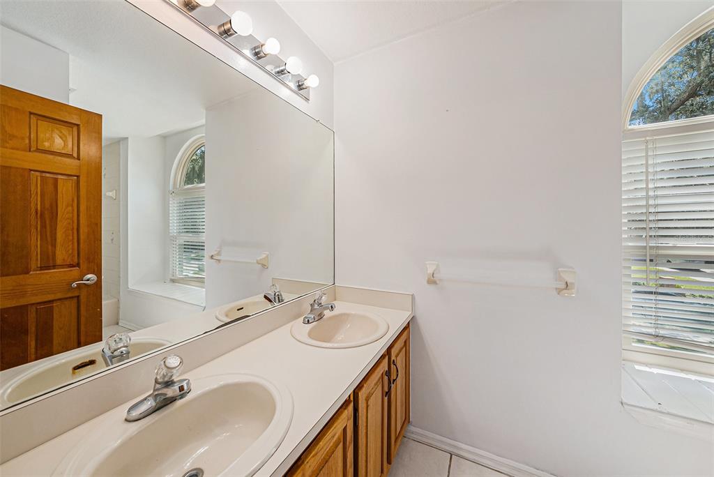 3018 Colonial Ridge Drive Brandon, FL 33511 - Photo 25 of 36 a bathroom with a sink and a mirror
