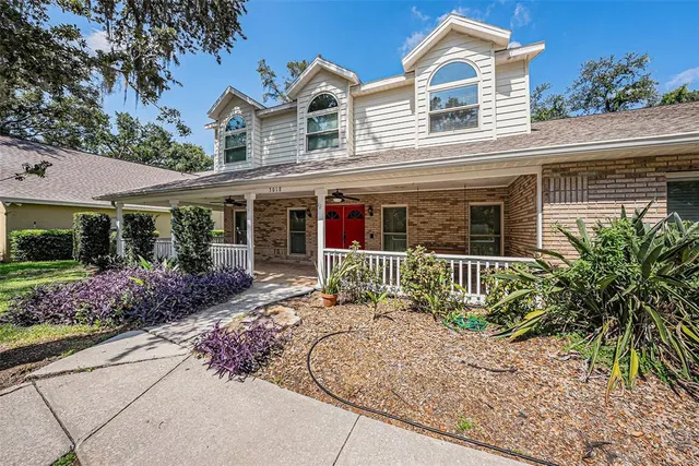 front view of a house with a porch