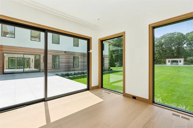 a view of a room with a swimming pool