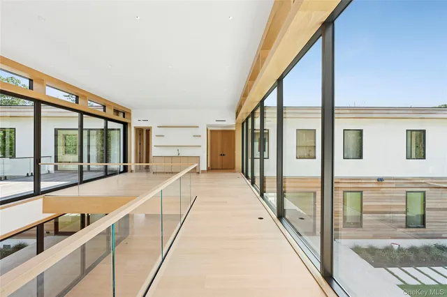 a view of balcony with staircase