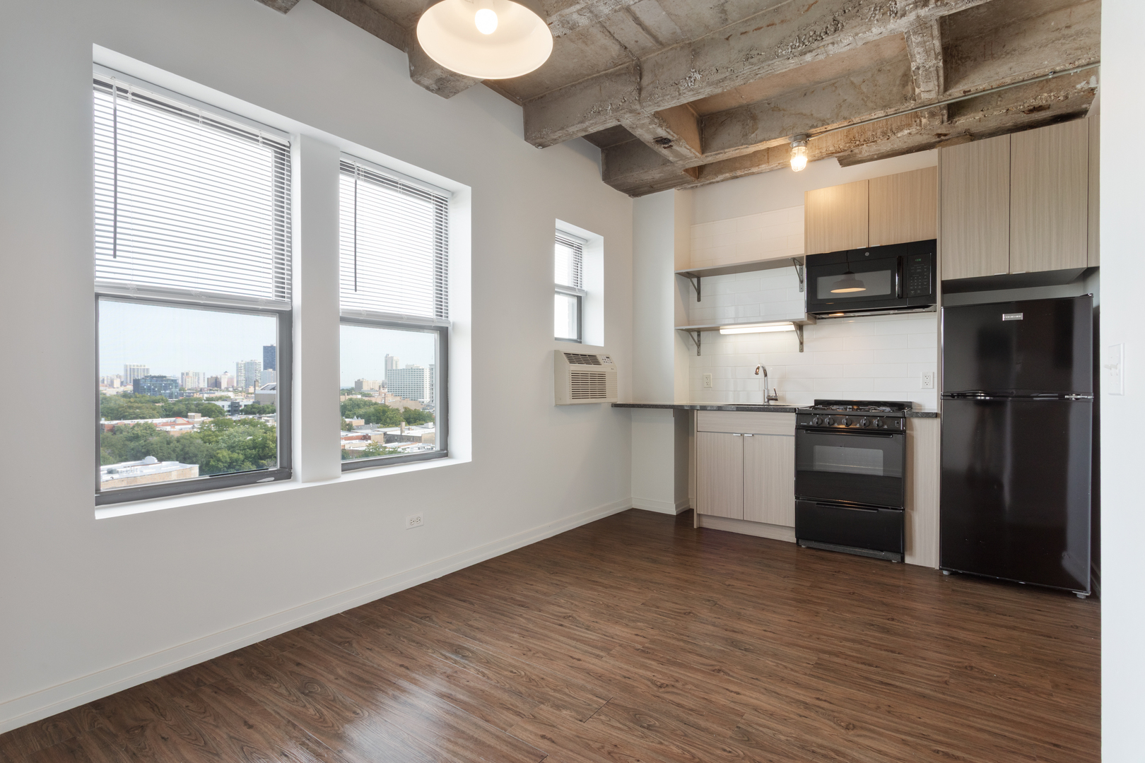 1325 West Wilson Avenue, Unit 1006 Chicago, IL 60640 - Photo 2 of 21 a kitchen with stainless steel appliances granite countertop a refrigerator and a stove top oven