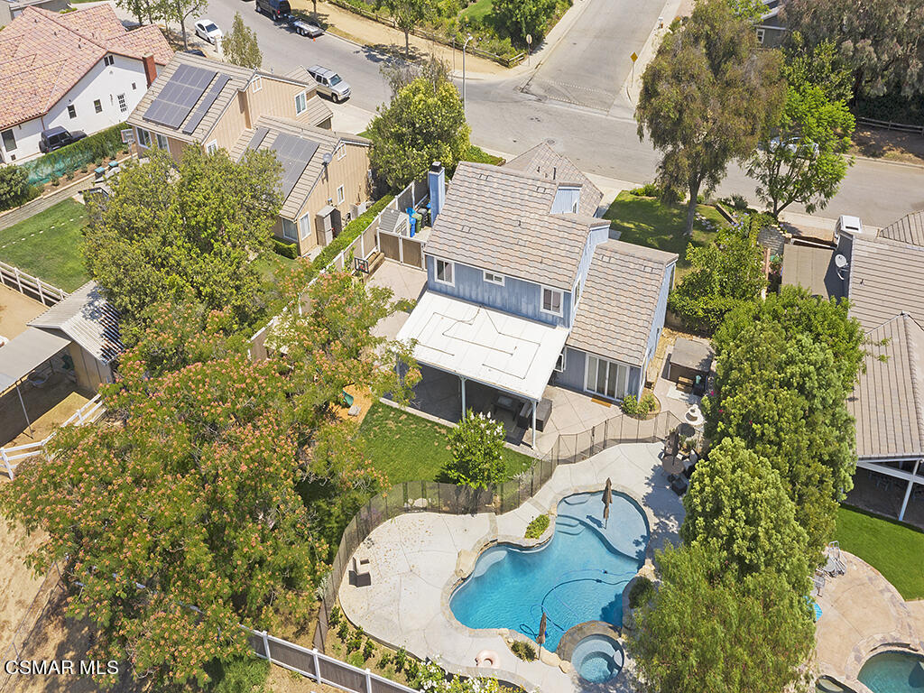 1902 Rambling Road Simi Valley, CA 93065 - Photo 4 of 67 an aerial view of a house with garden space and street view