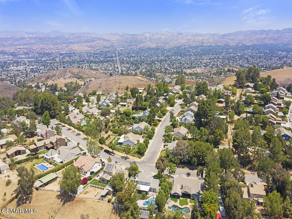 1902 Rambling Road Simi Valley, CA 93065 - Photo 6 of 67 an aerial view of residential houses with outdoor space