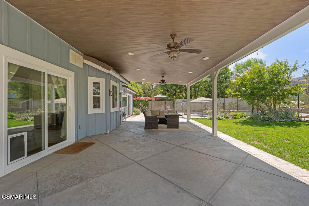 1902 Rambling Road Simi Valley, CA 93065 - Photo 65 of 67 a view of a porch with backyard and garden