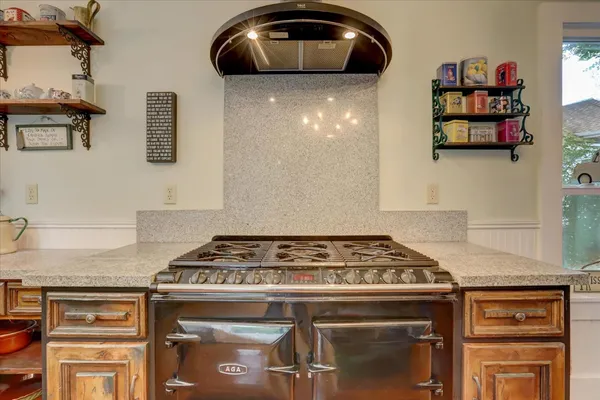 a view of a balcony with an outdoor space