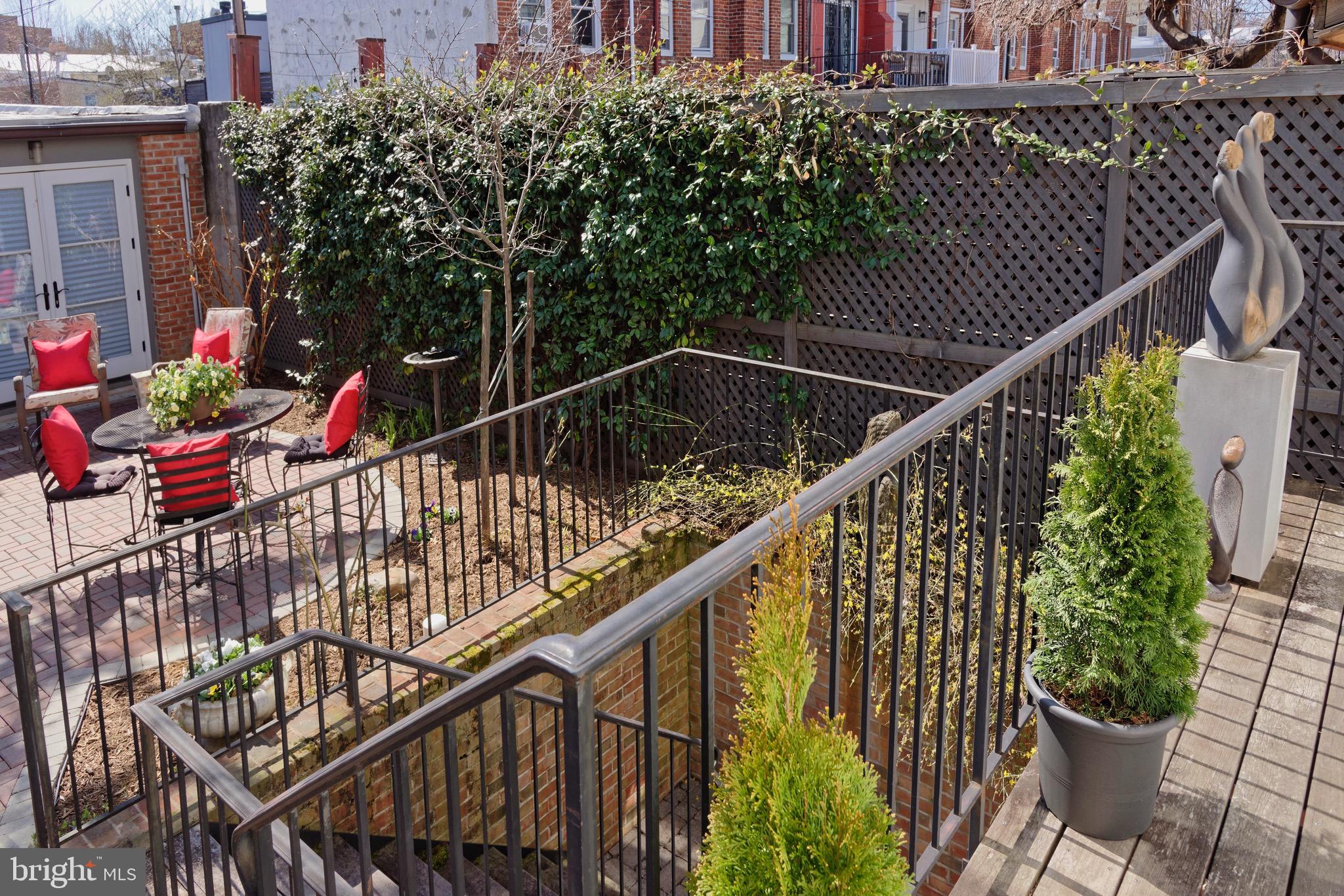 633 A Street Southeast Washington, DC 20003 - Photo 74 of 91 Rear "walled garden oasis"