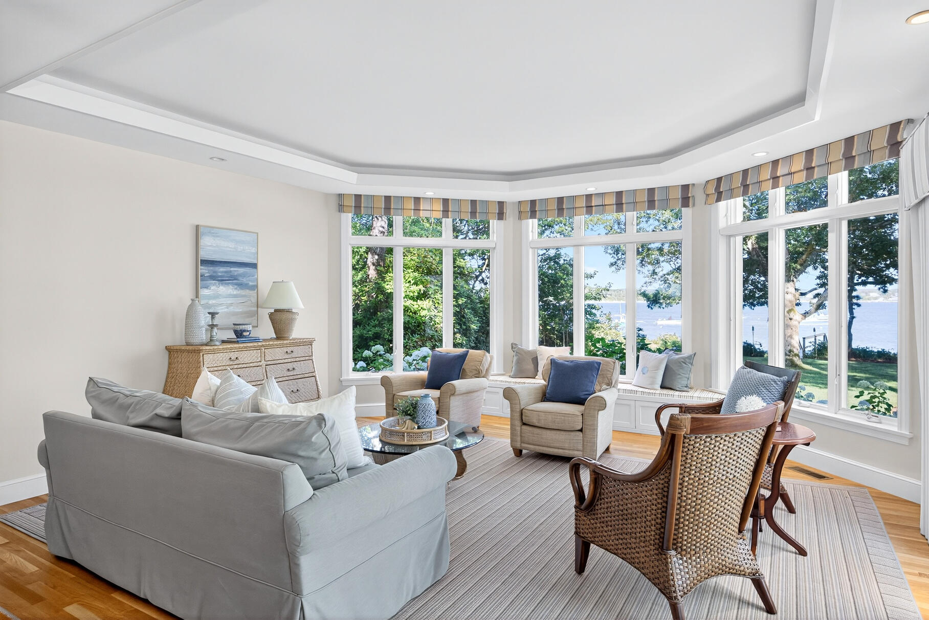 33 Pasture Road Cataumet, MA 02534 - Photo 31 of 90 a living room with furniture and a large window