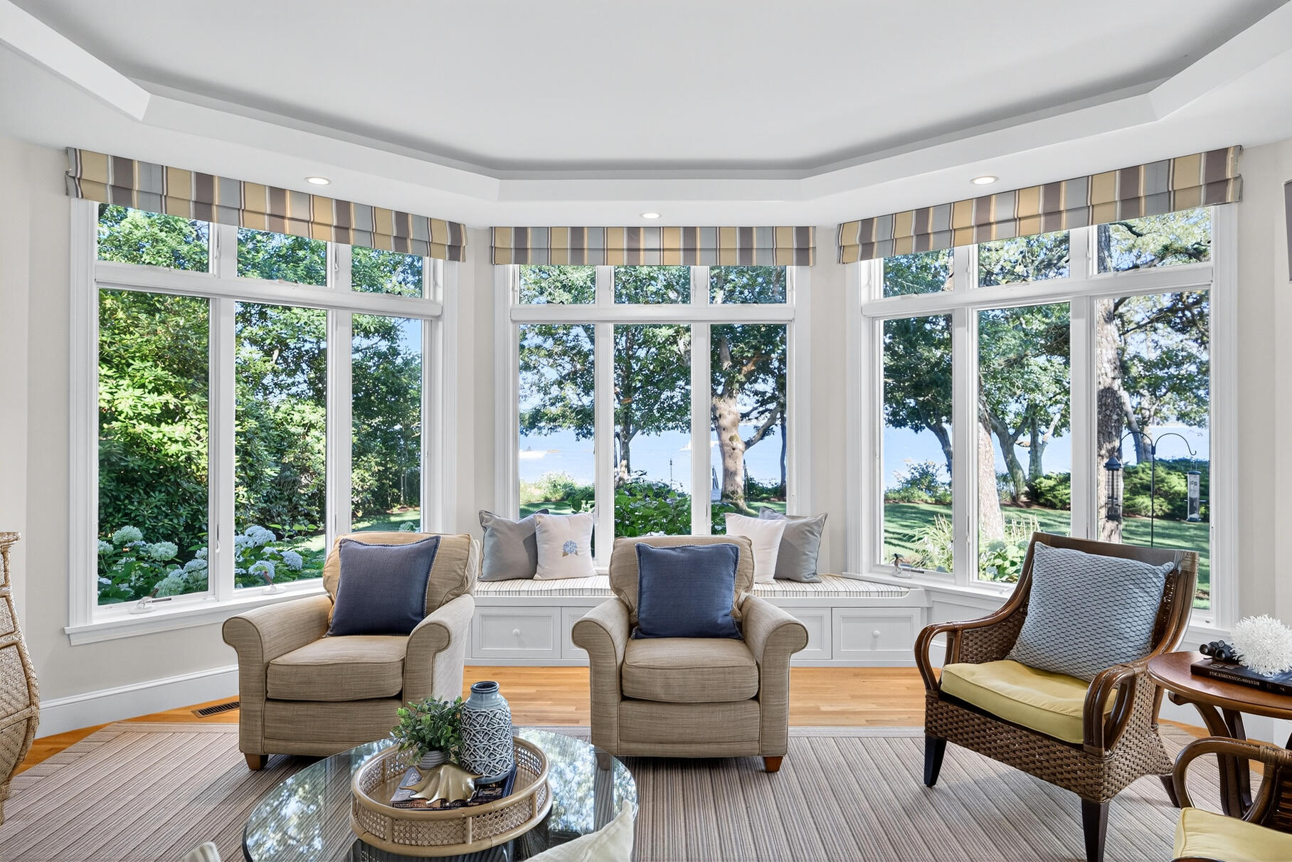 33 Pasture Road Cataumet, MA 02534 - Photo 32 of 90 a living room with furniture and a large window