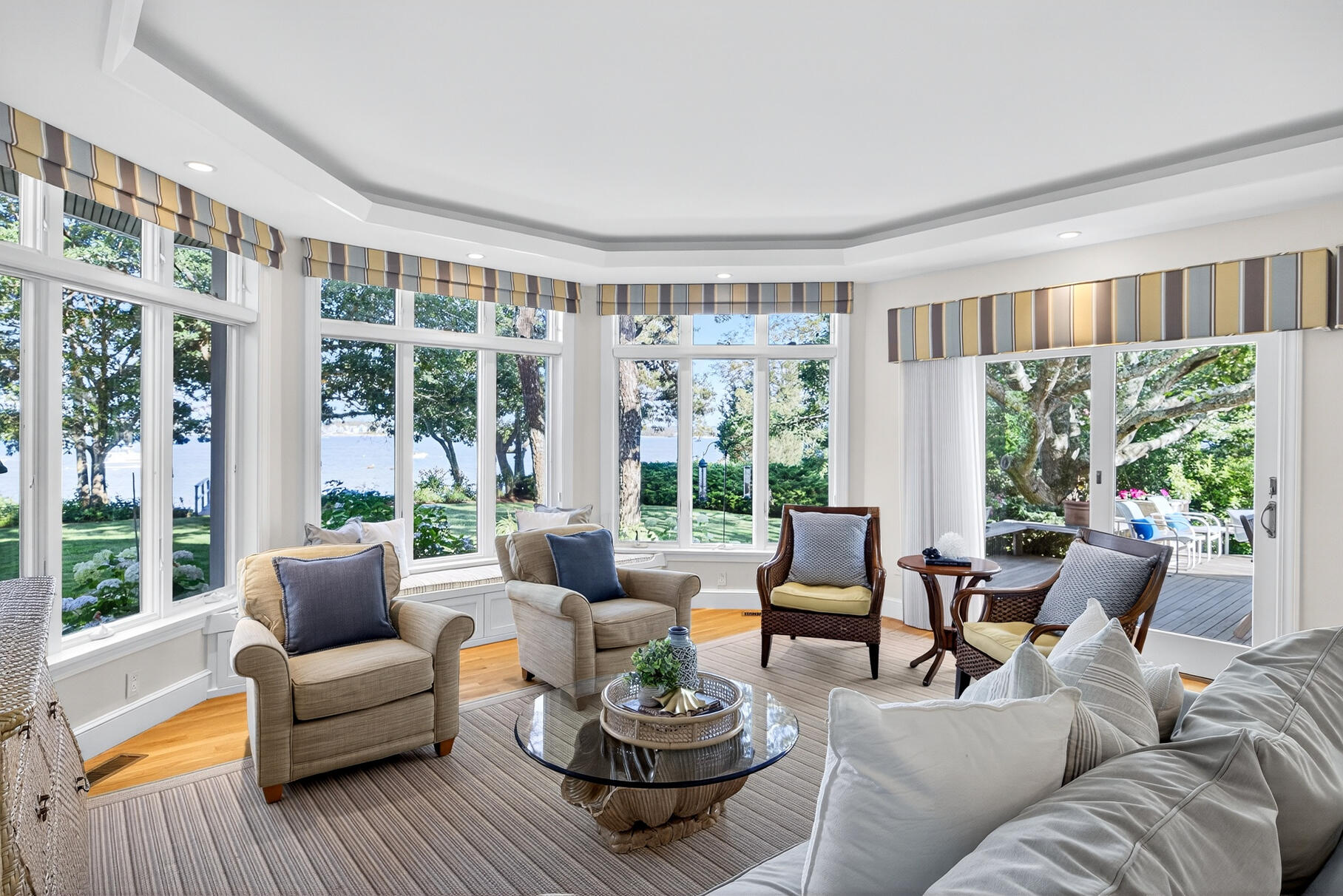 33 Pasture Road Cataumet, MA 02534 - Photo 33 of 90 a living room with furniture and a large window