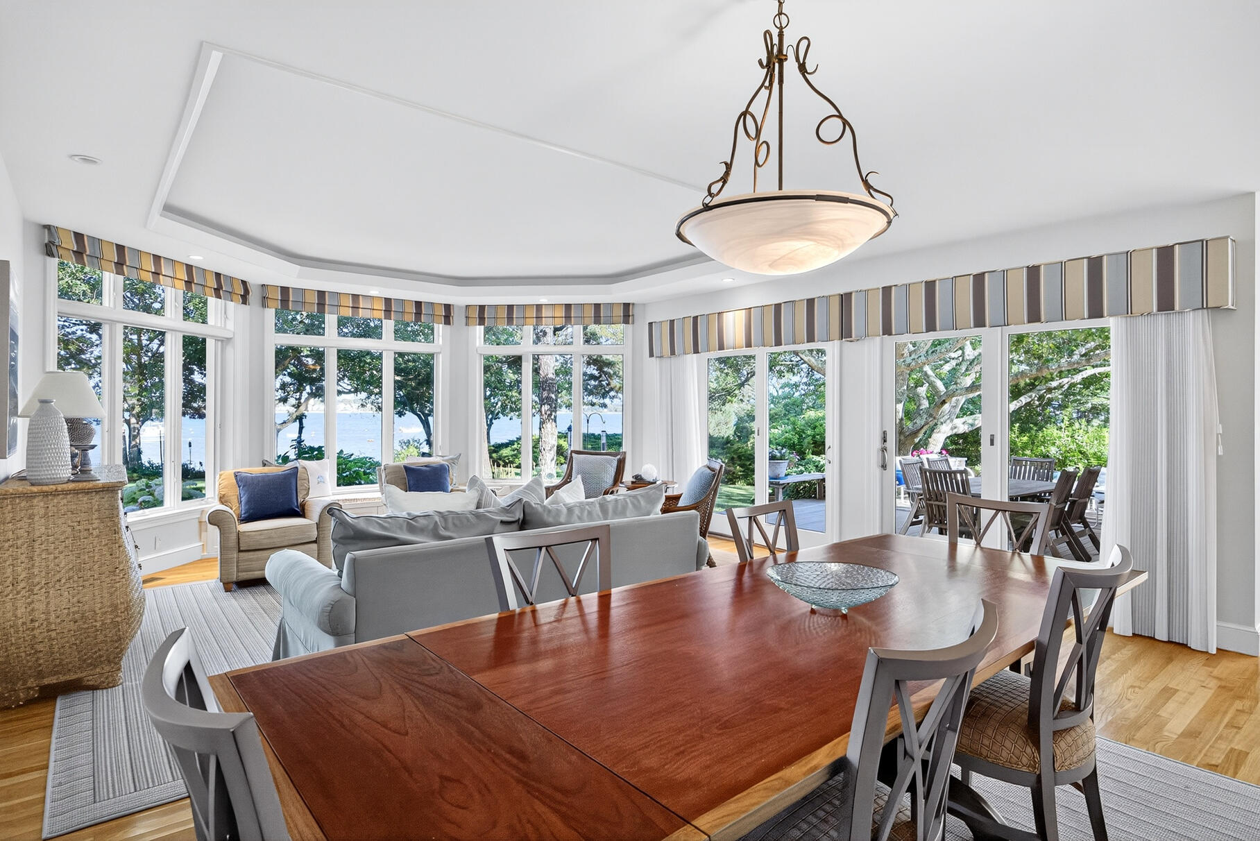 33 Pasture Road Cataumet, MA 02534 - Photo 36 of 90 a view of a dining room with furniture window and outside view