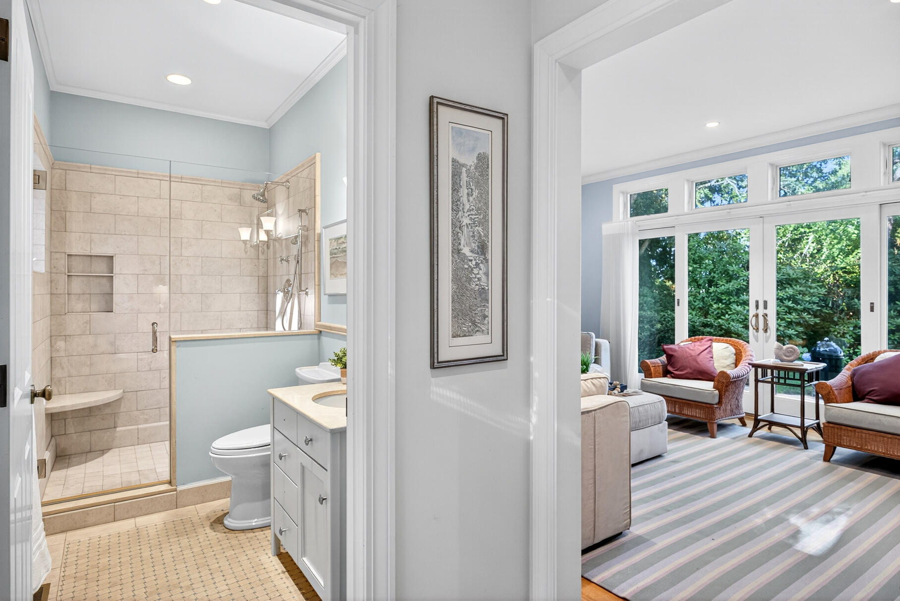 33 Pasture Road Cataumet, MA 02534 - Photo 49 of 90 a living room with furniture and a large window