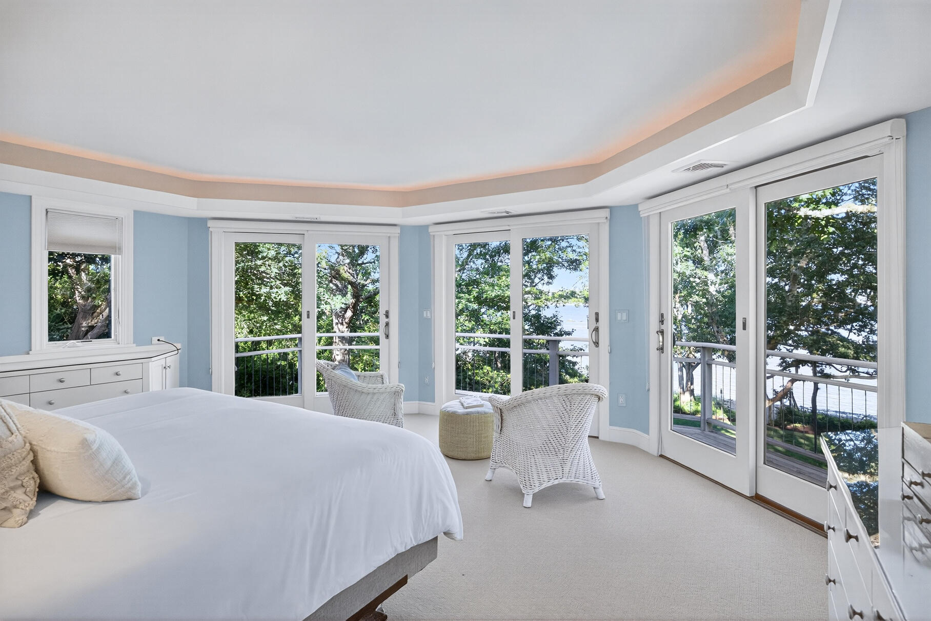 33 Pasture Road Cataumet, MA 02534 - Photo 53 of 90 a bedroom with a large bed and a large window