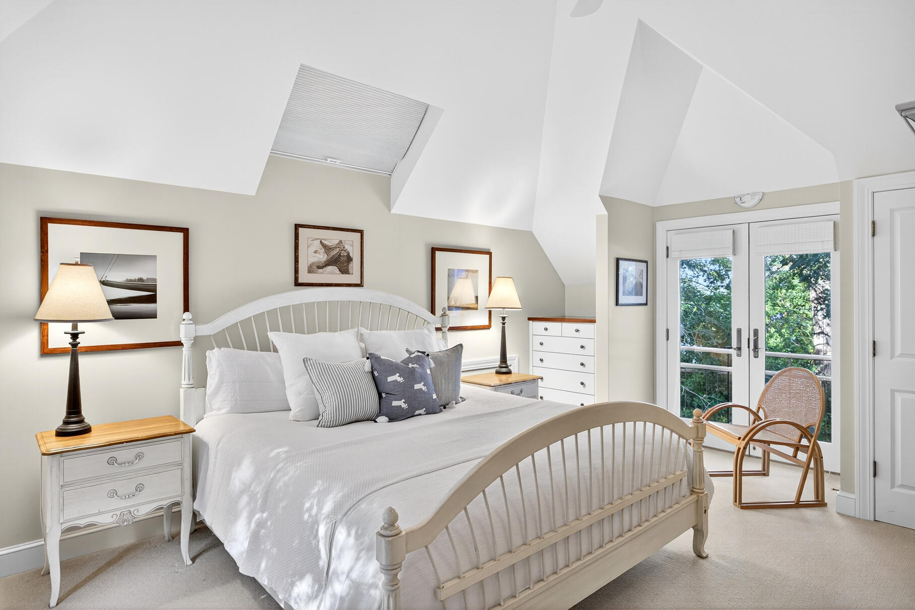 33 Pasture Road Cataumet, MA 02534 - Photo 63 of 90 a bedroom with a bed and large windows