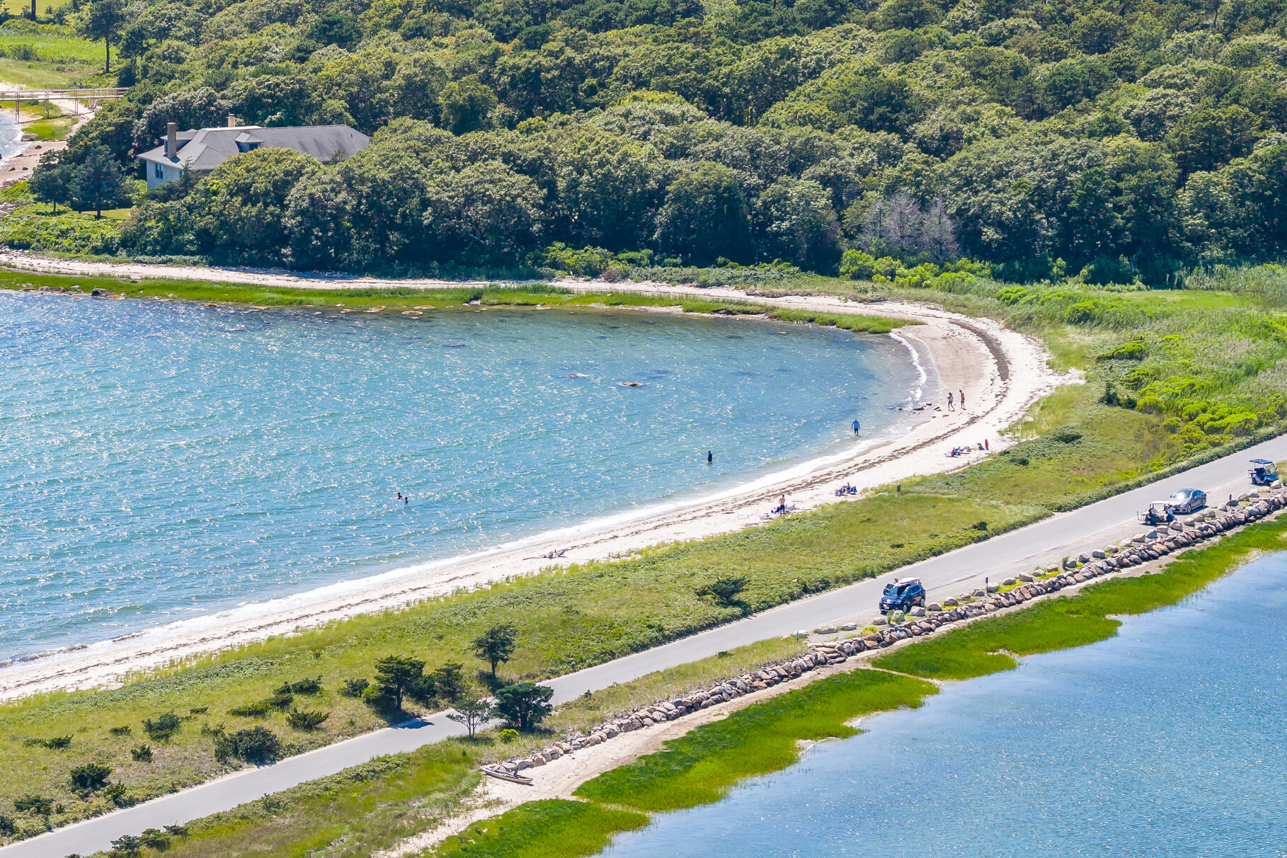 33 Pasture Road Cataumet, MA 02534 - Photo 86 of 90 a view of a yard with an outdoor space