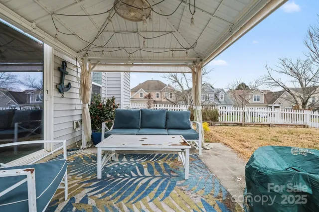 a outdoor space with chairs