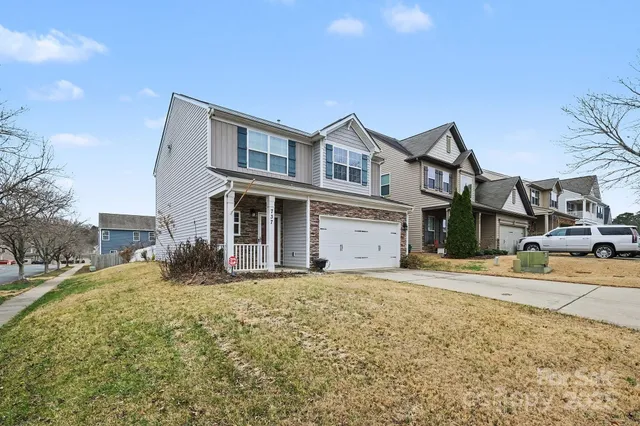 a view of a house with a outdoor space