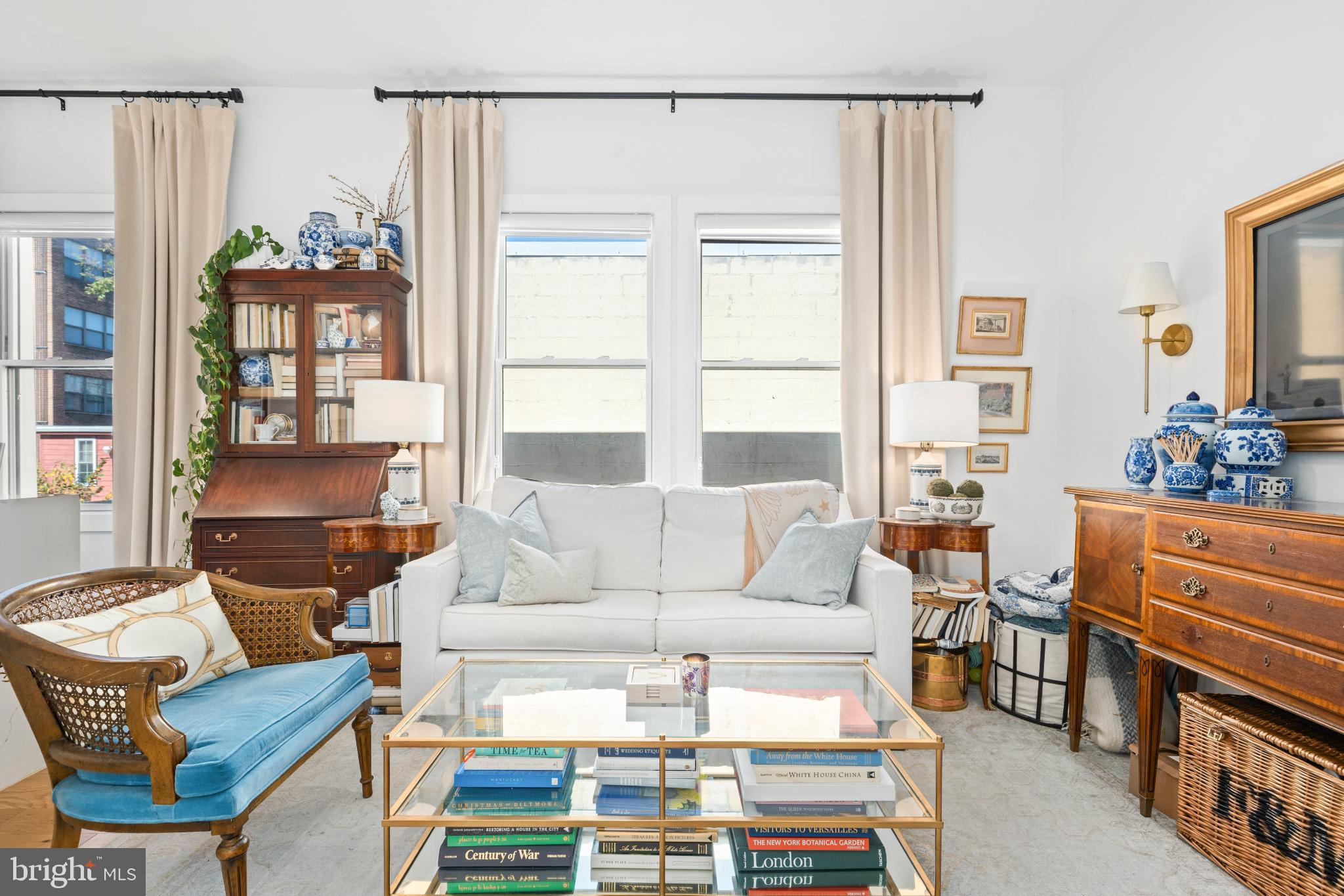 317 3rd Street Southeast, Unit 33 Washington, DC 20003 - Photo 10 of 26 a living room with furniture a fireplace and a window