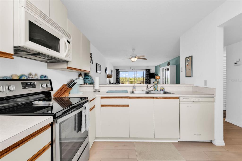 175 Kings Highway, Unit 723 Punta Gorda, FL 33983 - Photo 9 of 30 a kitchen with stainless steel appliances granite countertop a sink and a stove