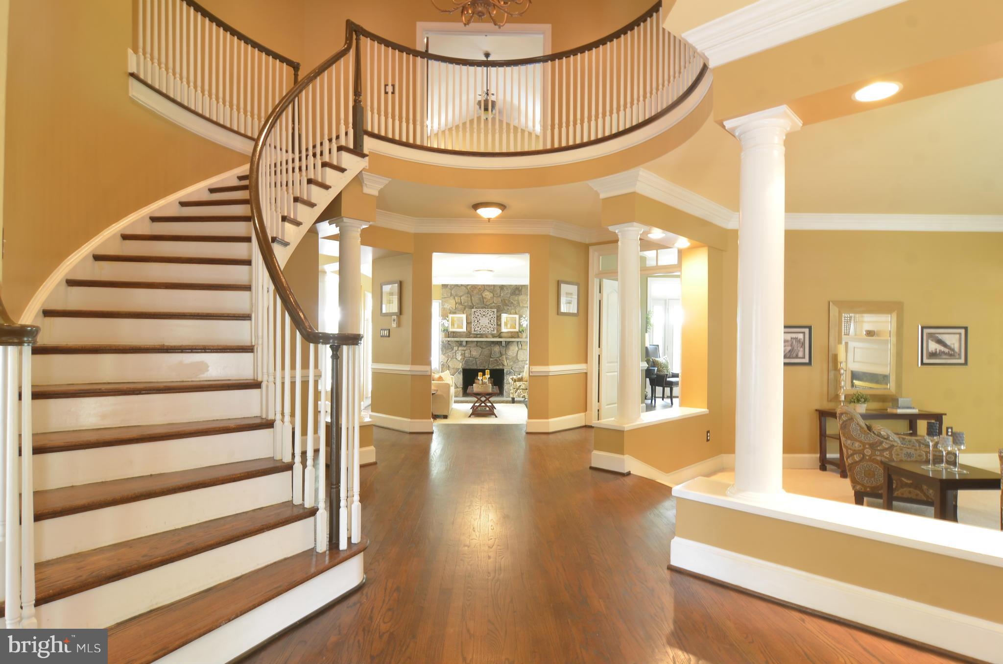 11250 Center Harbor Road Reston, VA 20194 - Photo 3 of 30 Foyer with Dramatic Staircase