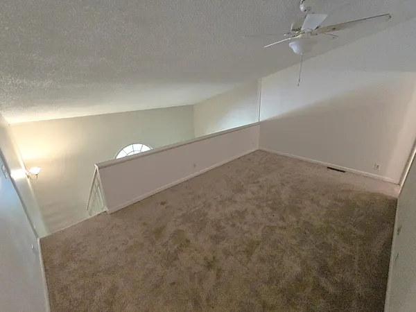 a view of a garage