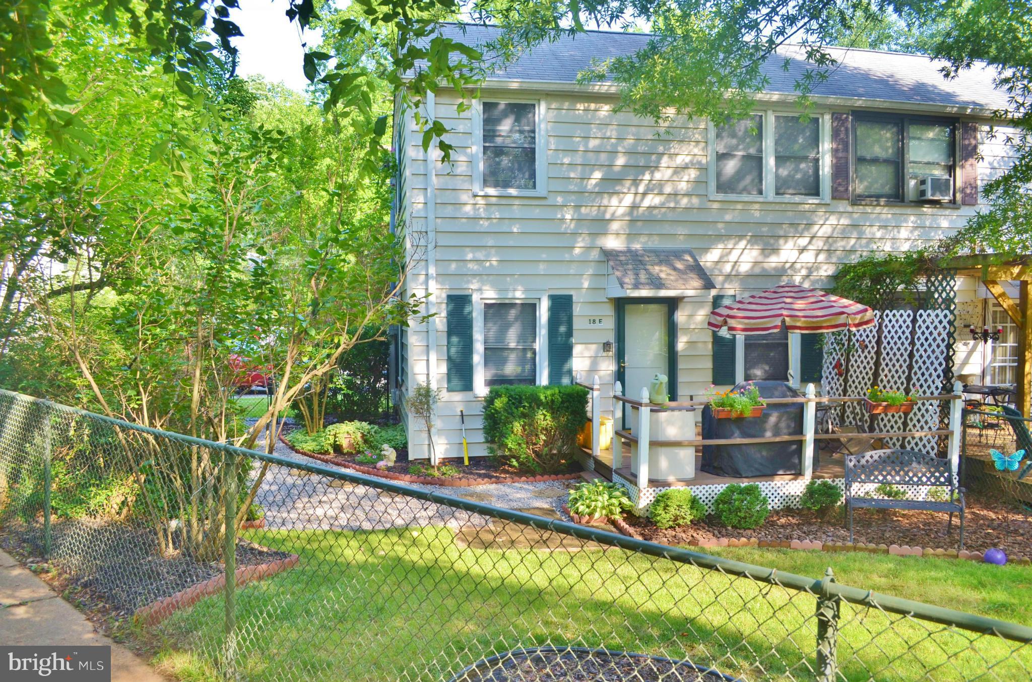 18 Ridge Road, Unit E Greenbelt, MD 20770 - Photo 3 of 15 Fenced Backyard With Deck
