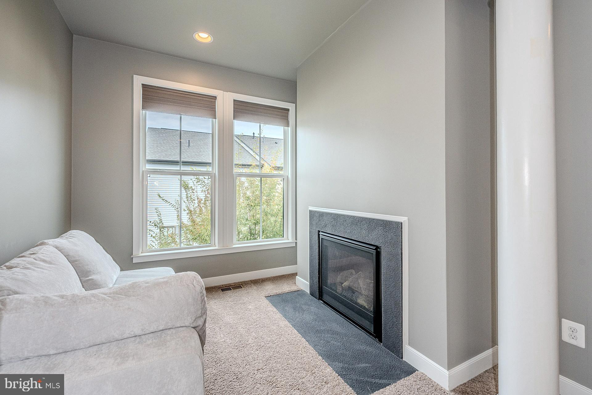 42298 Impervious Terrace Brambleton, VA 20148 - Photo 23 of 39 a living room with furniture and a fireplace