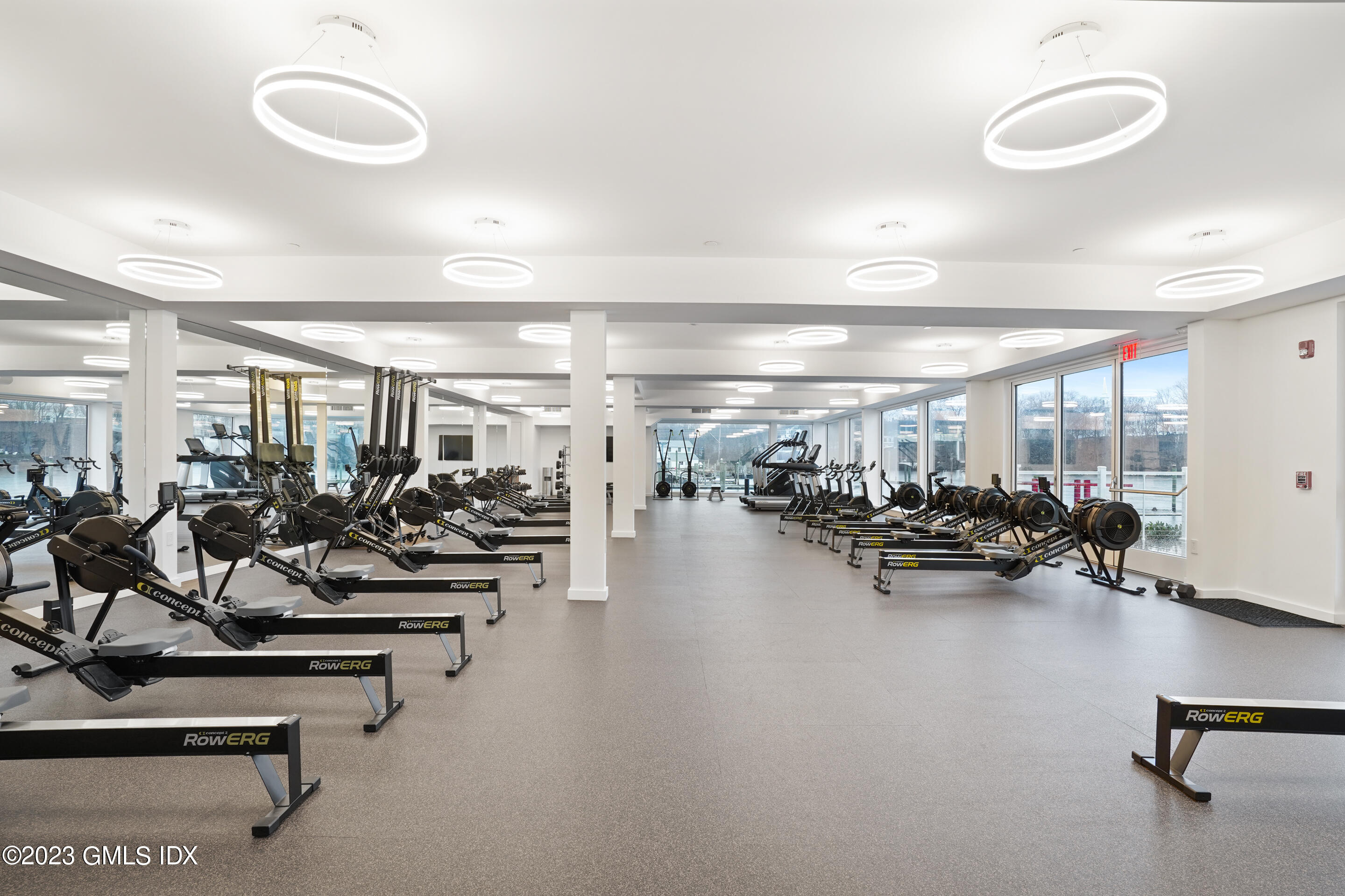 89 River Road, Unit 302 Cos Cob, CT 06807 - Photo 15 of 24 a view of a room with gym equipment