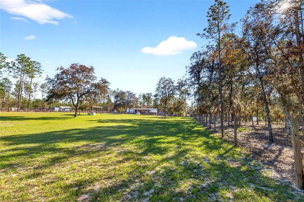 17087 Southwest 27 Street Dunnellon, FL 34432 - Photo 43 of 53 a view of yard with swimming pool and green space