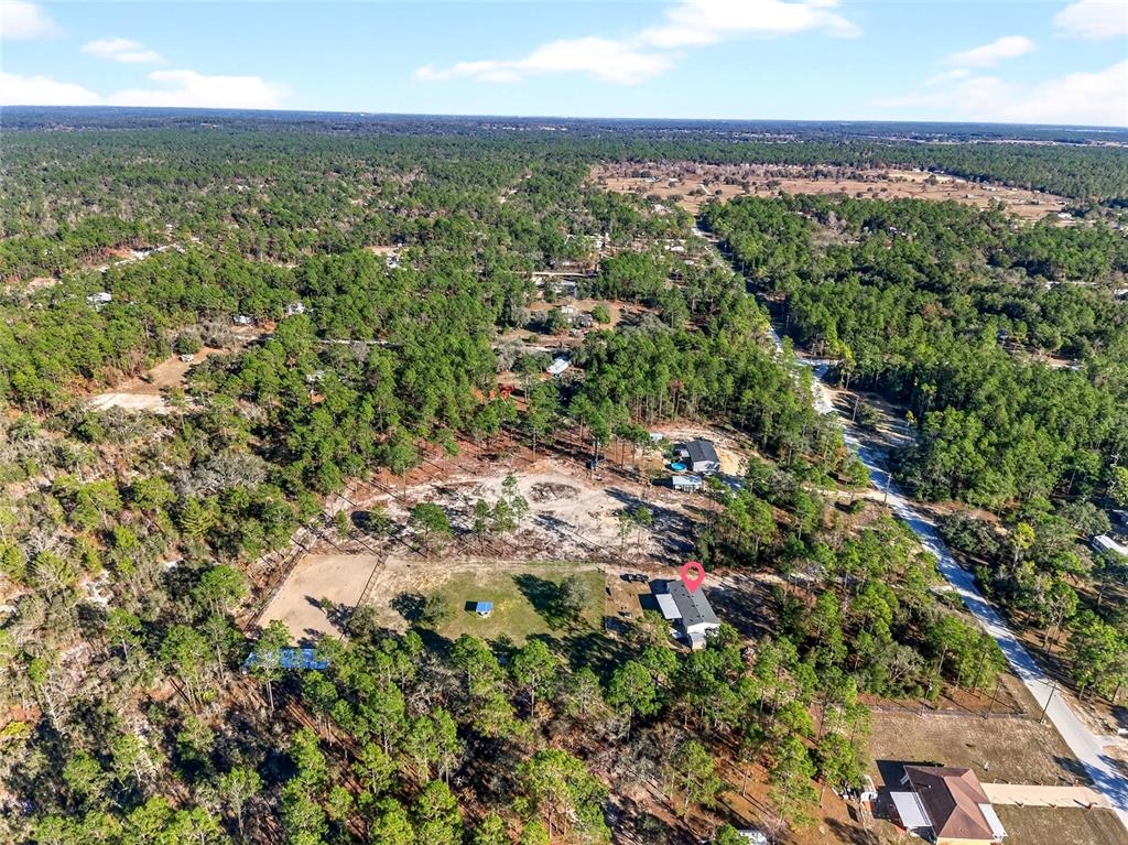 17087 Southwest 27 Street Dunnellon, FL 34432 - Photo 53 of 53 an aerial view of residential houses with outdoor space and trees