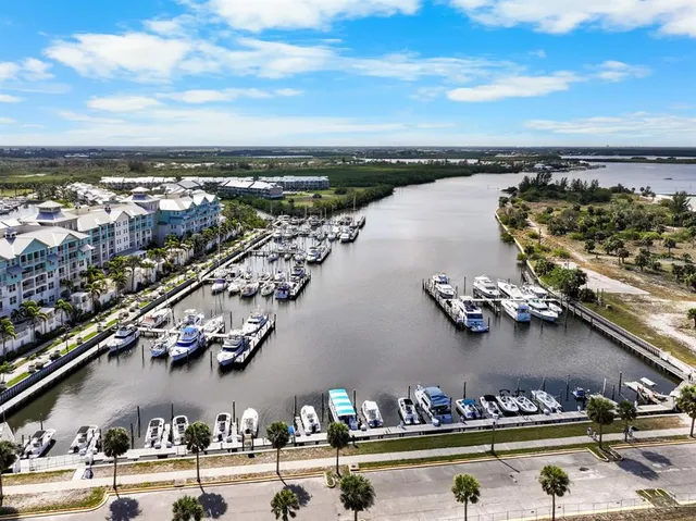 a view of a city and an ocean