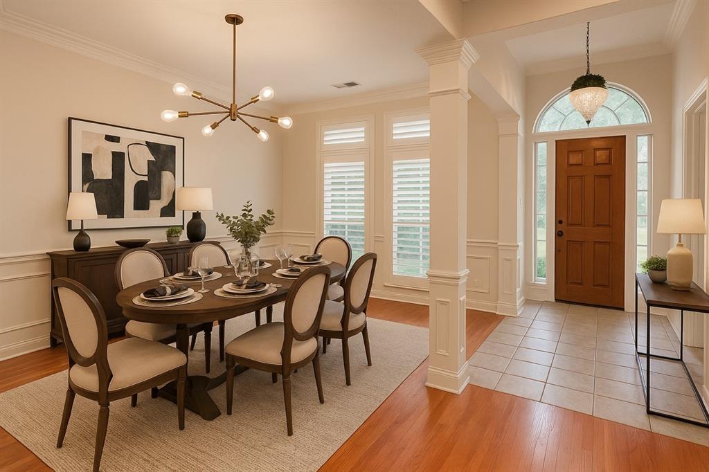 7201 Regency Court Plano, TX 75024 - Photo 3 of 33 Elegant Formal DiningVirtually staged