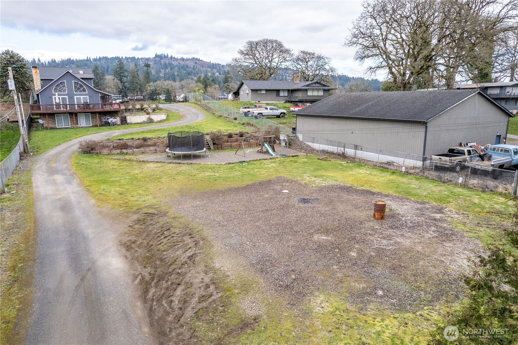 4514 Ohio Street Longview, WA 98632 - Photo 20 of 30 a view of yard with swimming pool and barbeque oven