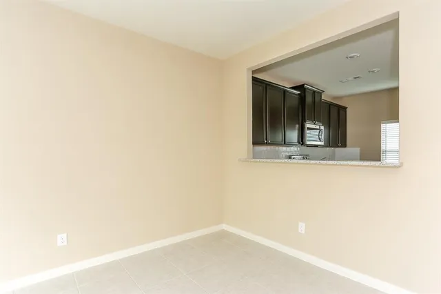 a view of an empty room