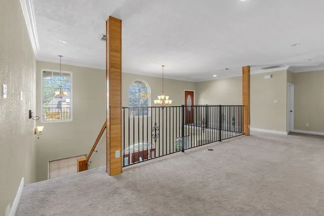 a view of an entryway with staircase