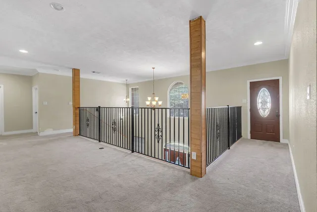 a view of a terrace with yard