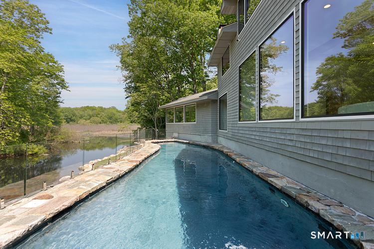22 Pent Road Weston, CT 06883 - Photo 13 of 18 a view of a balcony with lake view