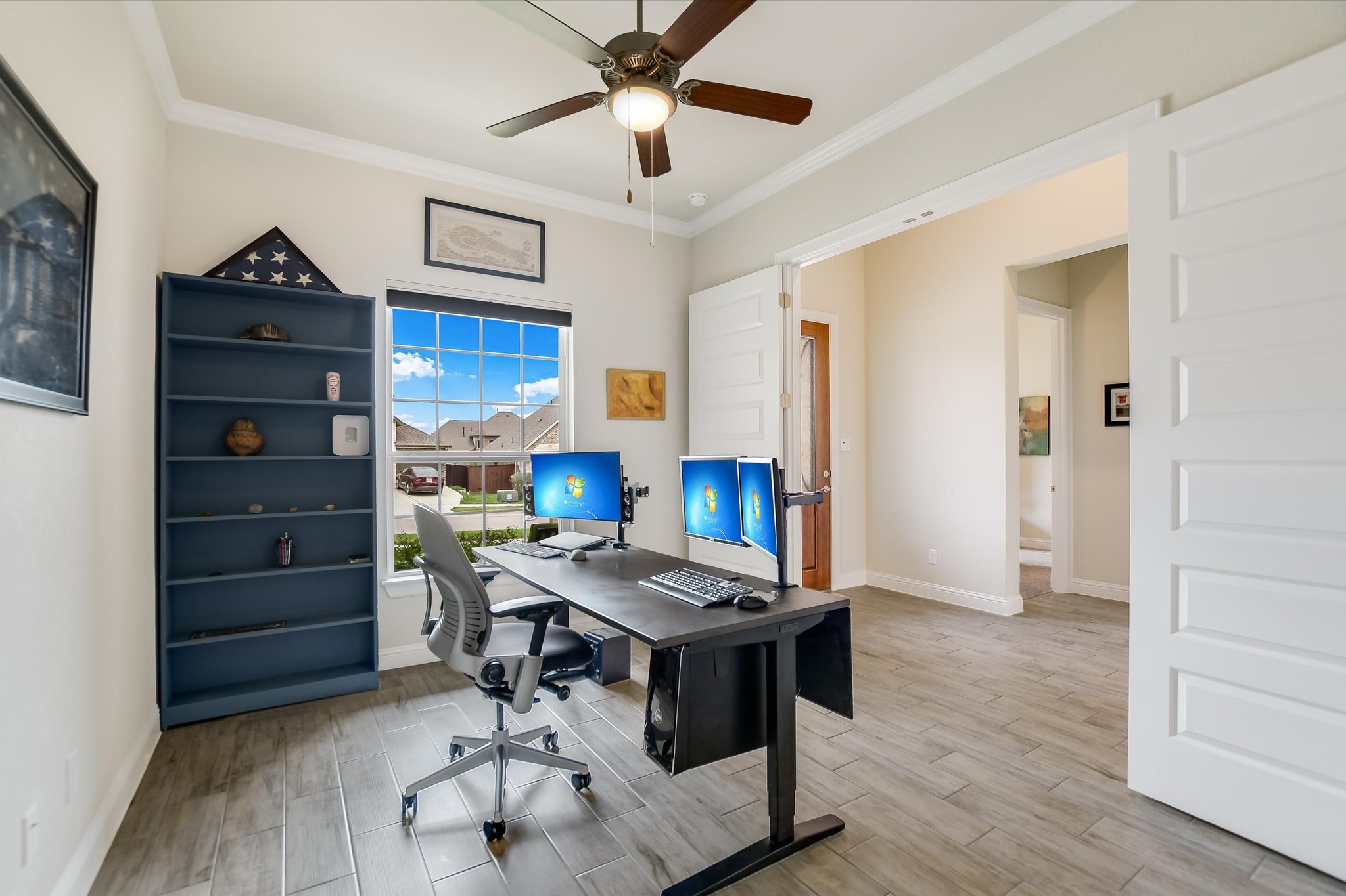 2009 Waterview Road Georgetown, TX 78628 - Photo 11 of 22 a view of kitchen with cabinets and wooden floor