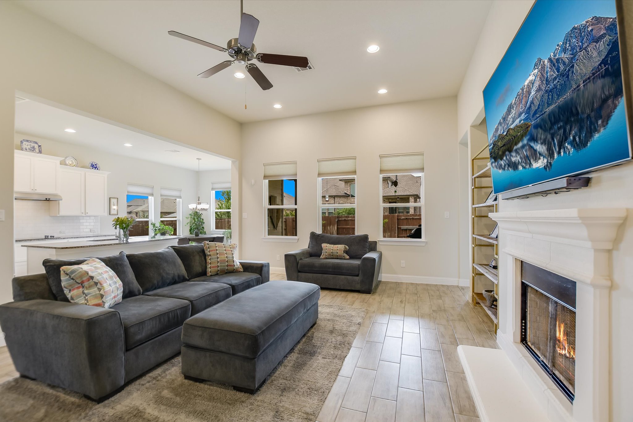 2009 Waterview Road Georgetown, TX 78628 - Photo 5 of 22 a living room with furniture and a fireplace