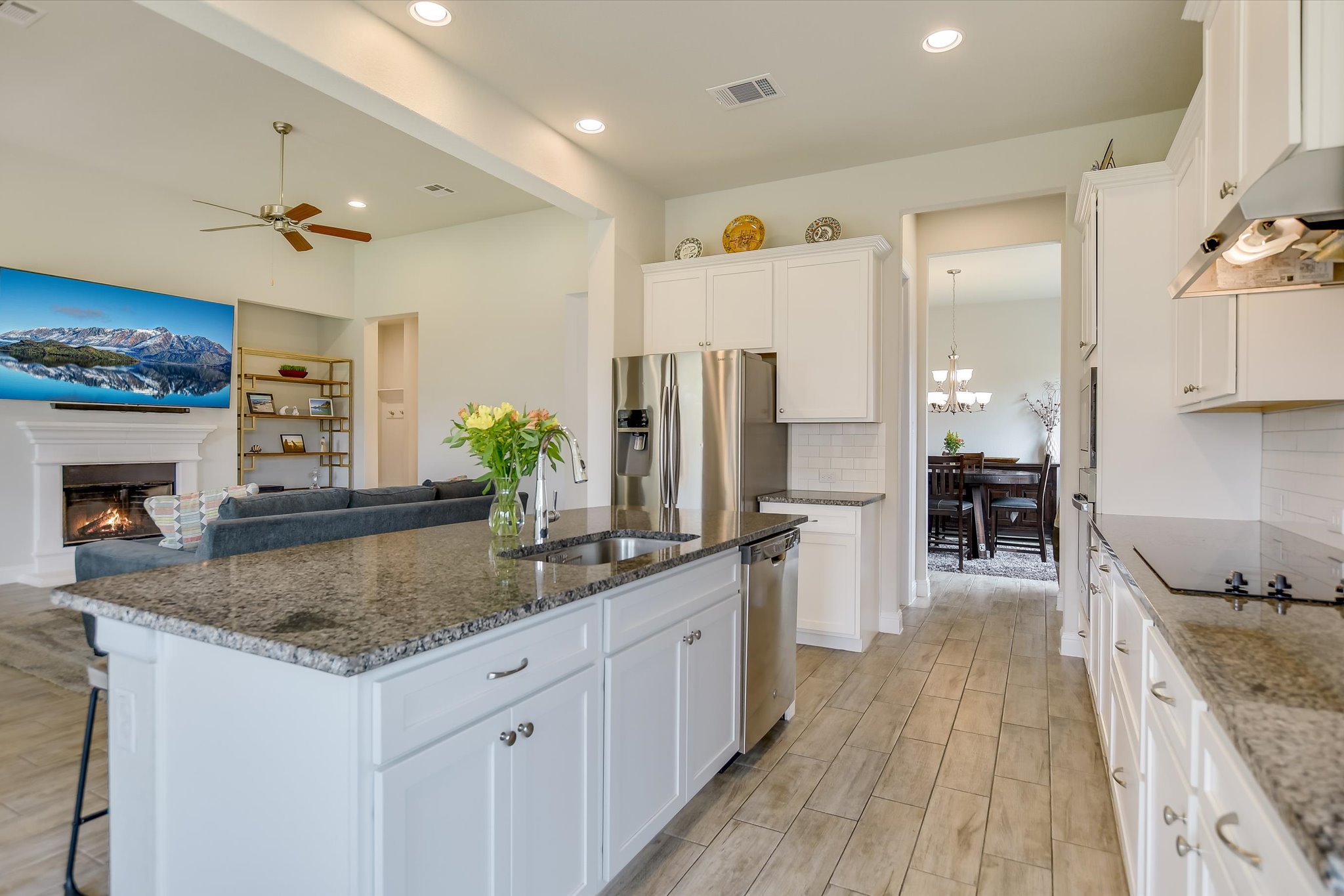 2009 Waterview Road Georgetown, TX 78628 - Photo 9 of 22 a kitchen with granite countertop a counter space a sink appliances and cabinets