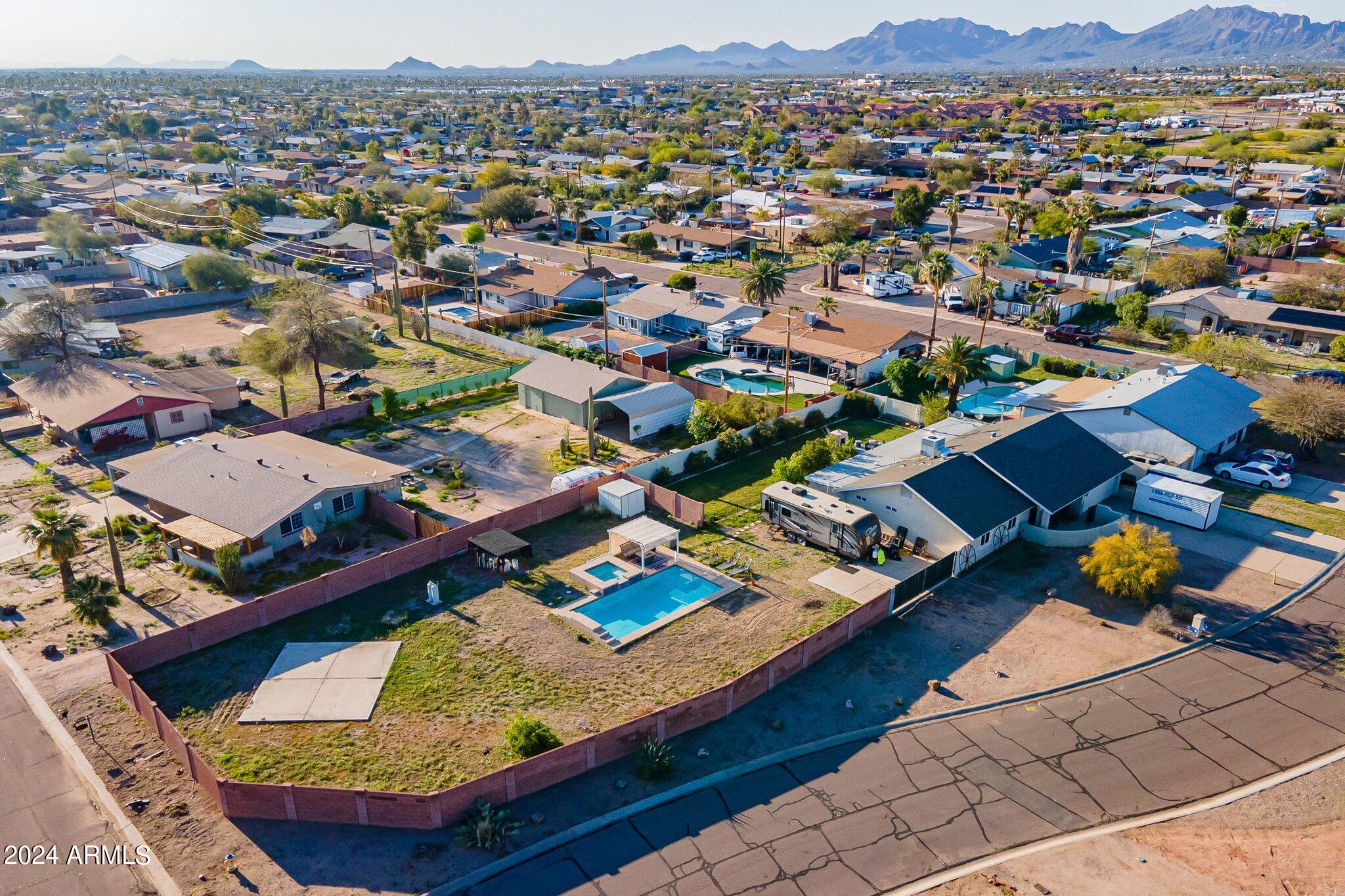 1444 South Cactus Road Apache Junction, AZ 85119 - Photo 38 of 39 Front Aerial view