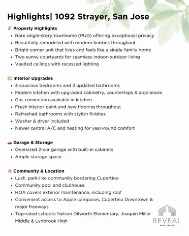 $1,698,000 | 1092 Strayer Drive, San Jose, CA 95129